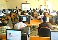 Participants listening to the demo session
