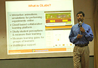 Prof. Raghu Raman makes a brief introduction of Olabs